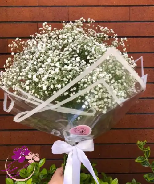 دسته گل ژیپسوفیلا سفید