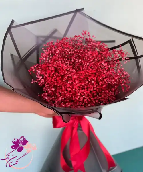 دسته گل ژیپسوفیلا قرمز